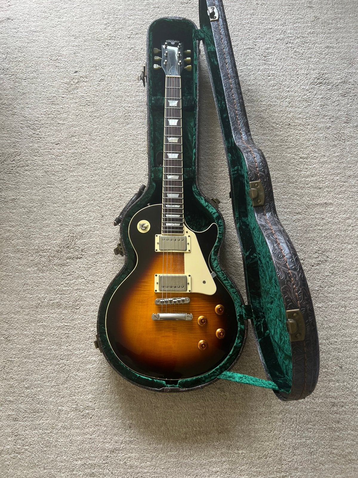 Maybach lester 58 havanna tobacco aged, Muziek en Instrumenten, Snaarinstrumenten | Gitaren | Elektrisch, Ophalen, Gebruikt