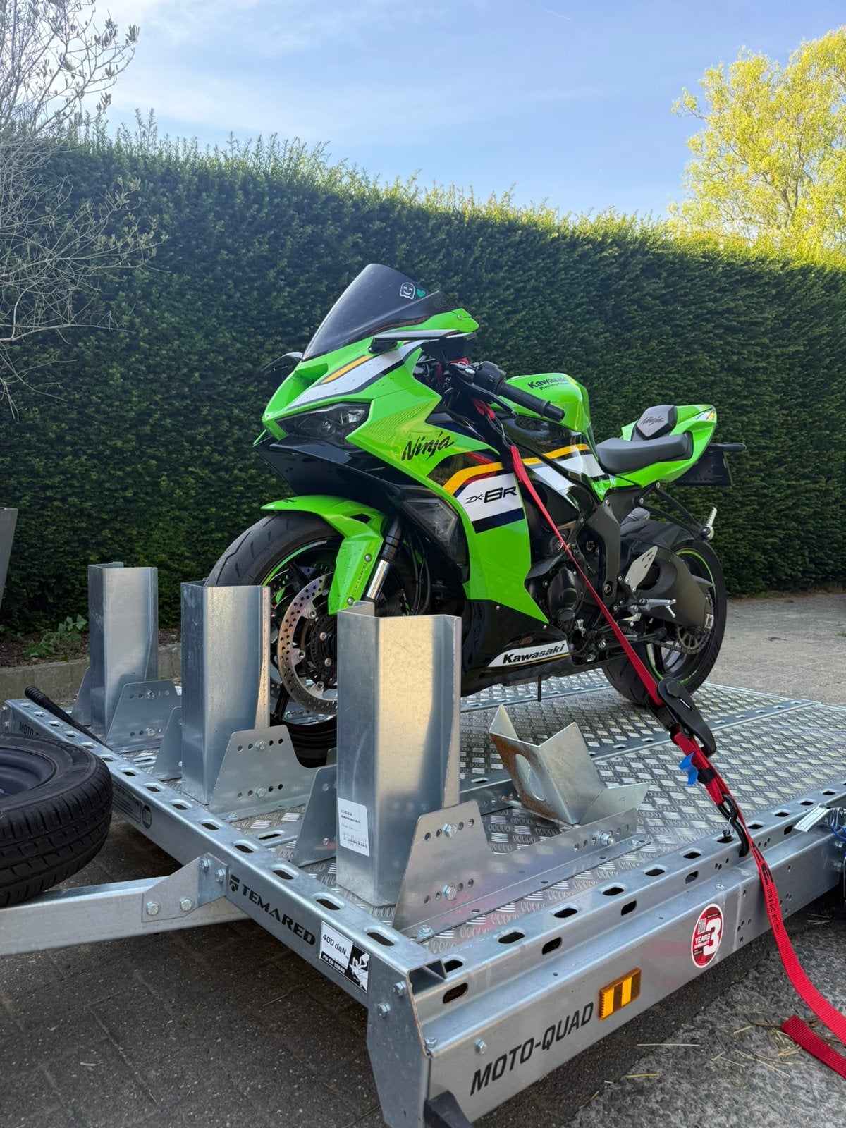 Te Huur: Temared Moto Trailer – Ideaal voor Motortransport!, Enlèvement