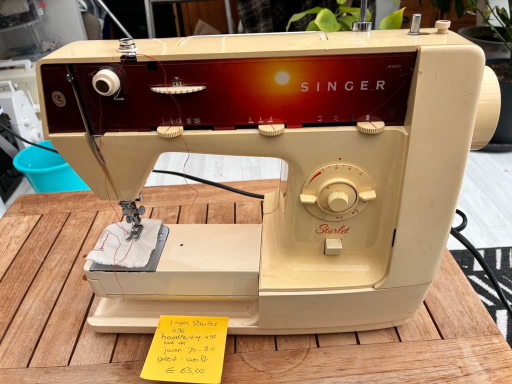Naaimachine singer Starlet 496 vintage -jaren 70-80, Enlèvement, Utilisé, Machine à coudre, Singer