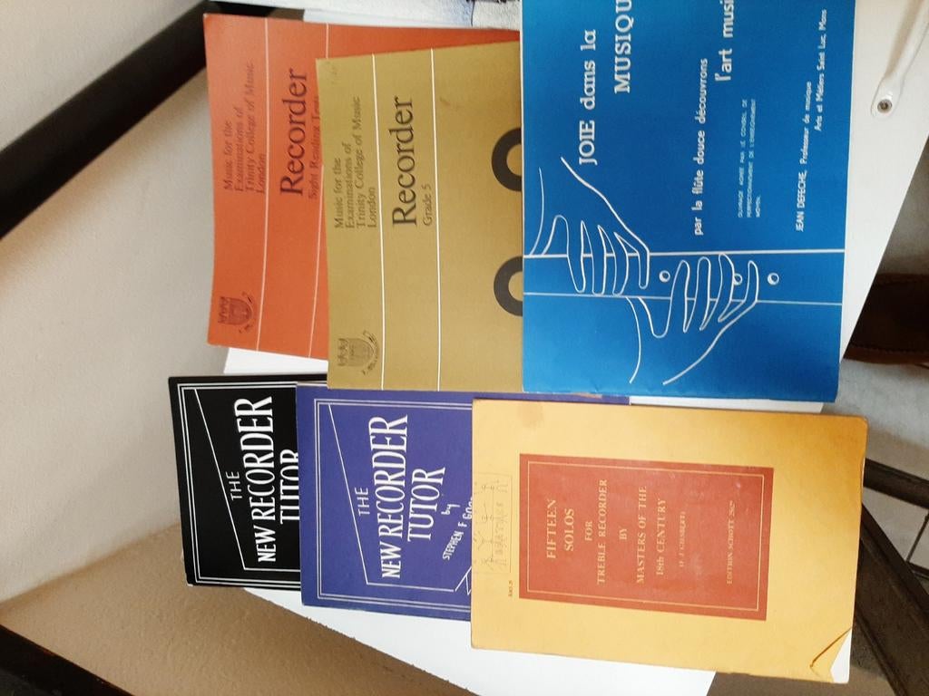 Plusiers livres de partition, Musique & Instruments, Partitions, Enlèvement ou Envoi, Comme neuf, Classique, Flûte à bec