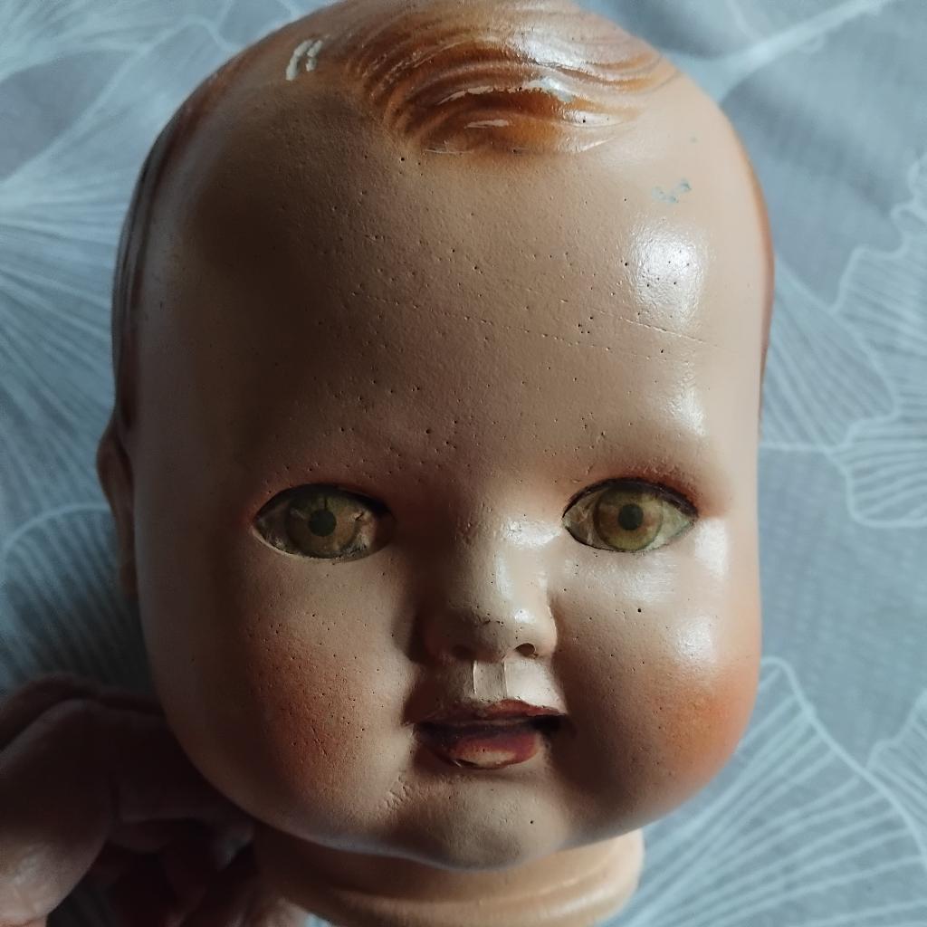 tête  poupée vintage, Ophalen, Gebruikt, Pop