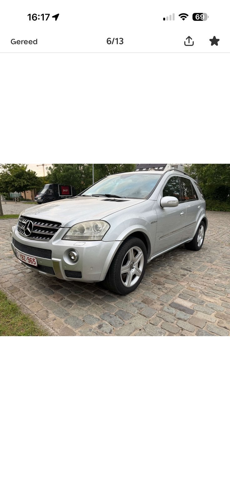 Mercedes ML63, Automaat, Leder, Particulier, Zilver of Grijs