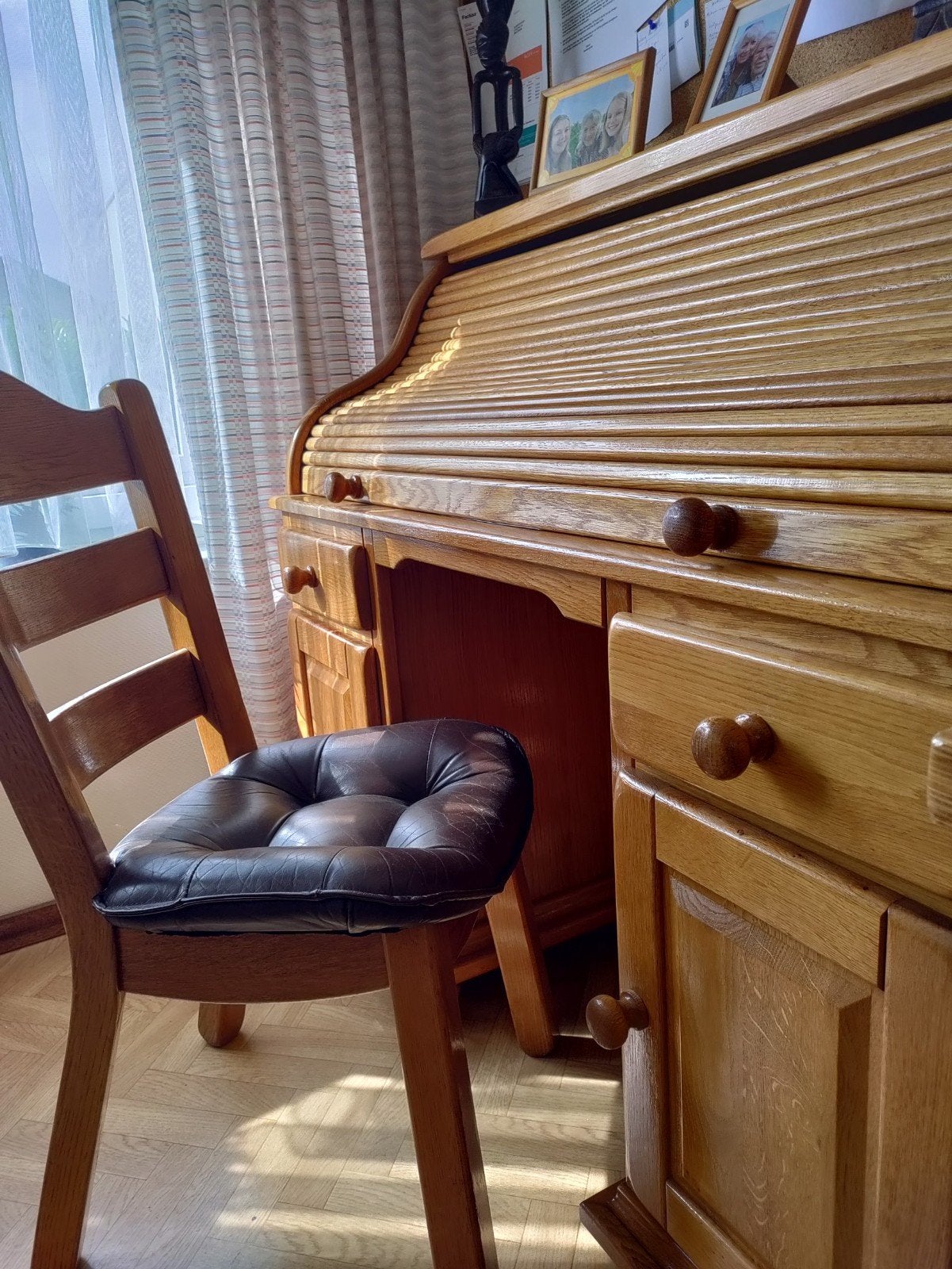 Massief eiken bureau/secretaire, Maison & Meubles, Armoires | Secrétaires, Enlèvement