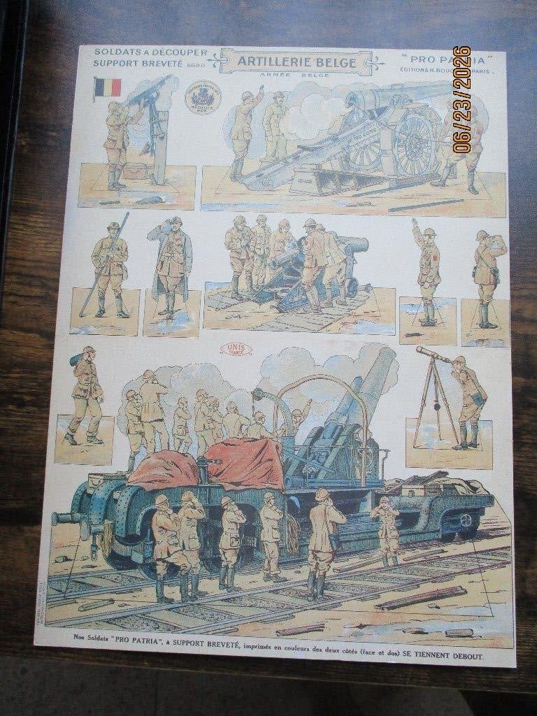 Artillerie Belge. Pro Patria, Verzenden