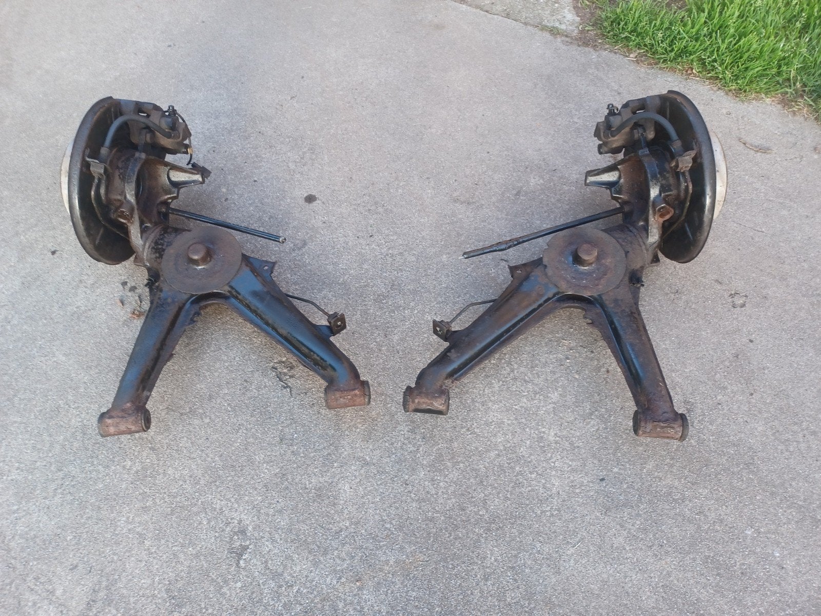 BMW e30 draagarmen met schrijfremmen achter / ABS voorbereid, Enlèvement, Utilisé, BMW