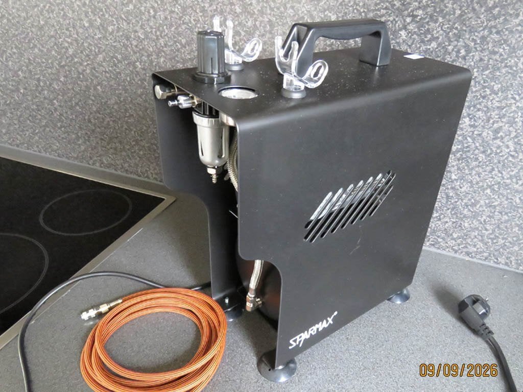 Compressor Sparmax en Airbrush Harder & Steenbeck, Hobby & Loisirs créatifs, Enlèvement ou Envoi, Neuf