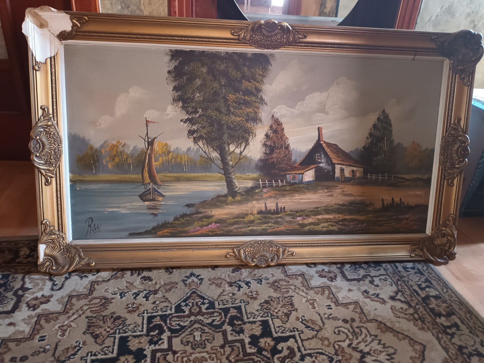 landschap schilderij, Antiek en Kunst, Ophalen, Klassiek, Landschap