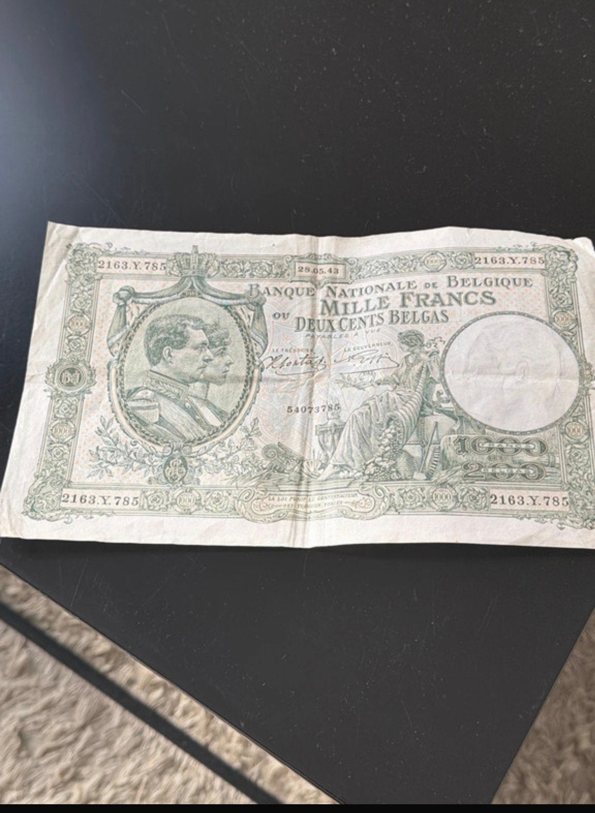 1000 francs, Timbres & Monnaies, Billets de banque | Belgique, Enlèvement ou Envoi, Billets en vrac
