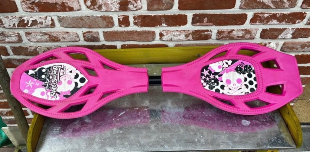 Waveboard rose avec squelette, Enlèvement, Utilisé, Waveboard, Longboard
