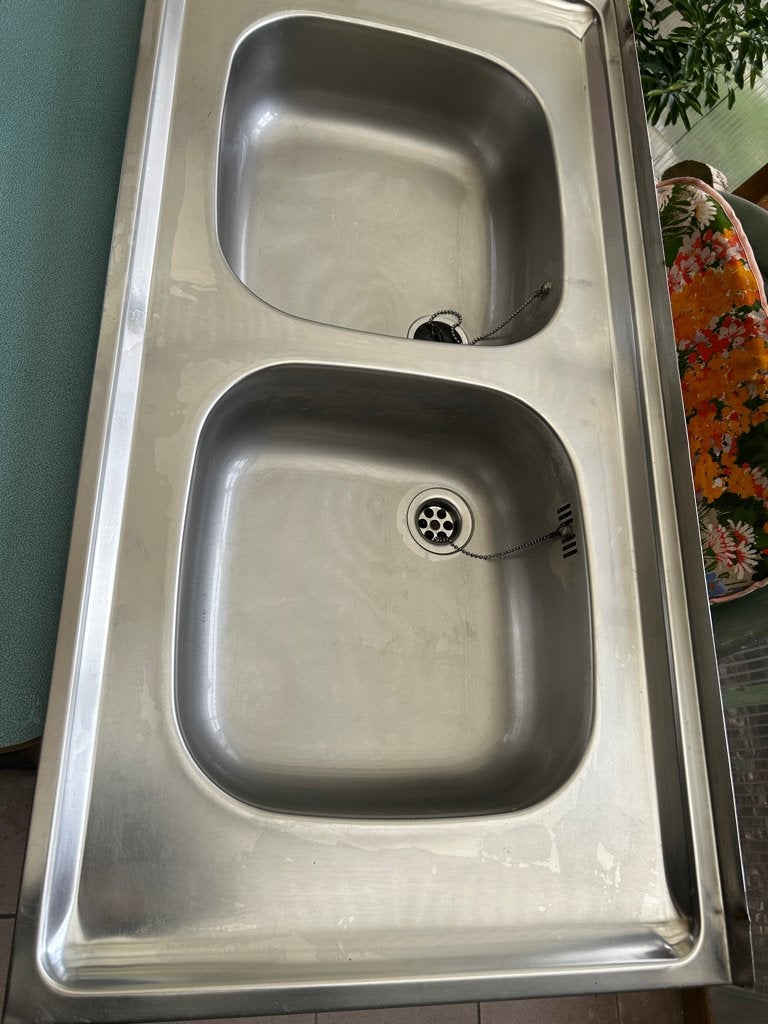 Inox pompbak Dubbel, Ophalen, Inox