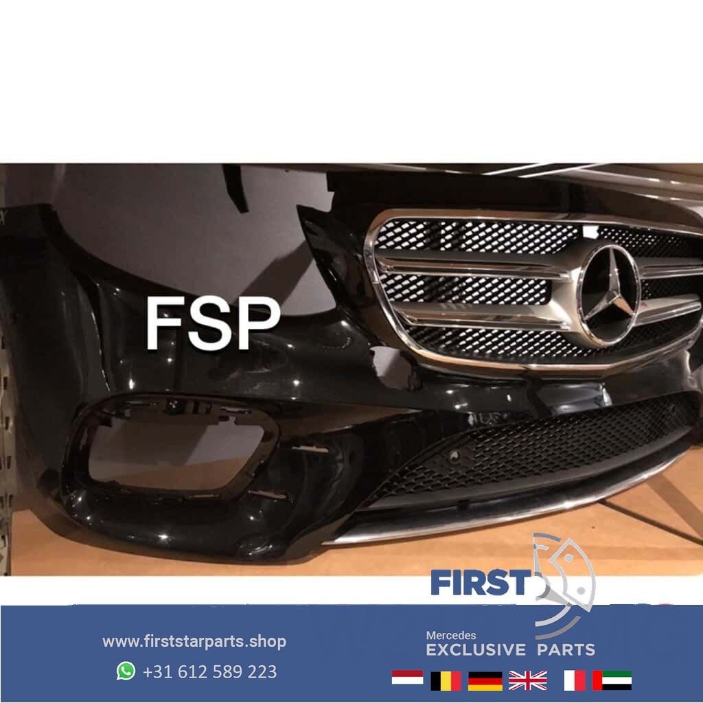W213 E Klasse AMG Voorbumper origineel Mercedes zwart 2016-2, Auto-onderdelen, Gebruikt, -, Voor, Ophalen of Verzenden