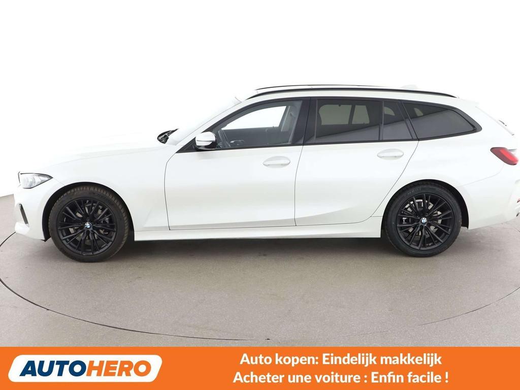 BMW 3 Serie 318 318d Mild-Hybrid (bj 2022, automaat), Auto's, Automaat, Wit, Leder, 150 pk