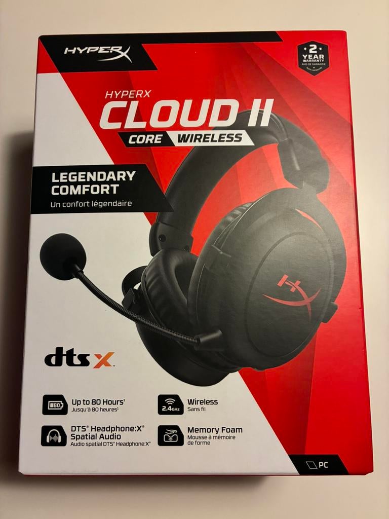 Nieuwe gaming Headset Hyper X Cloud II draadloos, Enlèvement, Casque gamer, Neuf, Sans fil