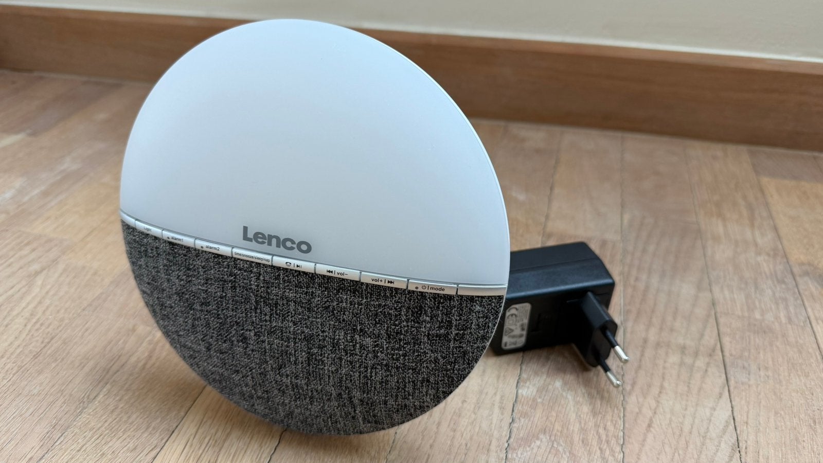 Lenco CRW-4 Wake-Up Light Wekkerradio Bluetooth-Grijs/Wit, Enlèvement, Radio