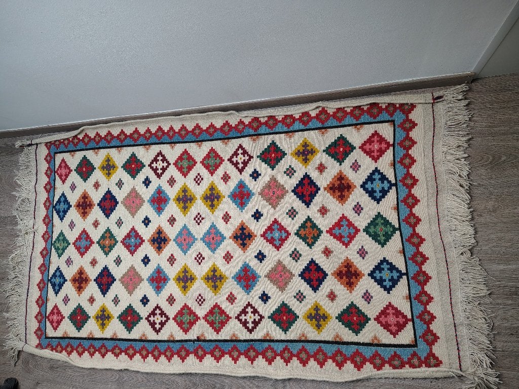handgeweven tapijt wol, Ophalen, Gebruikt