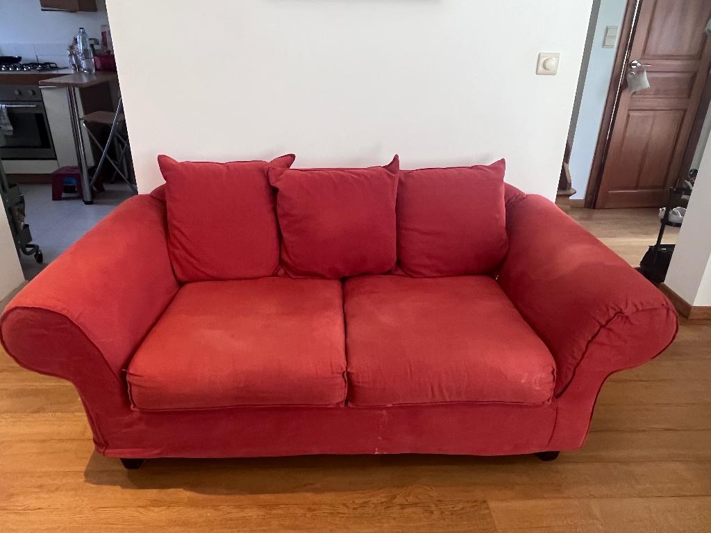 2 sofás jumeaux 1 plus petit, 200 à 250 cm, Comme neuf, Enlèvement, Tissus