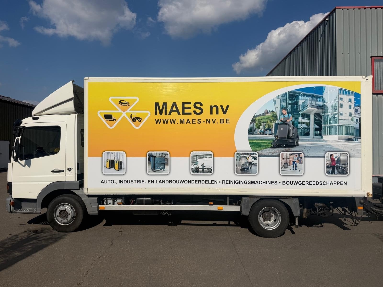 Camion fourgon Mercedes Atego avec hayon + camion plateforme, Particulier, Boîte manuelle, Achat