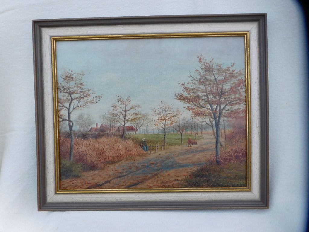 Landelijk tafereel in de herfst, Enlèvement, Paysage, Toile