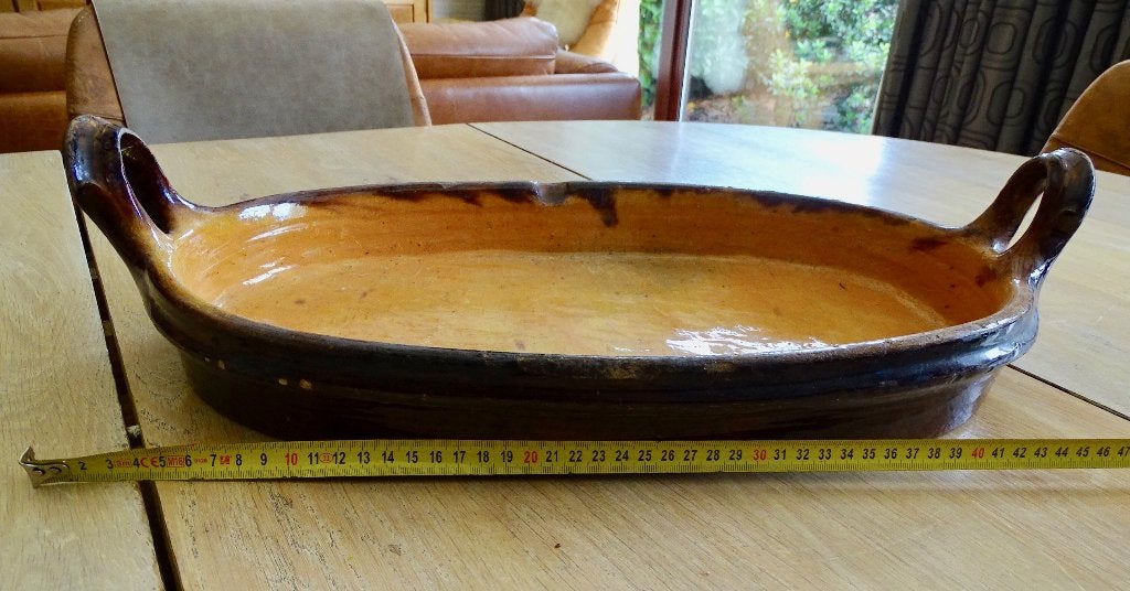 Plat à rôtir ancien 50 cm, Enlèvement ou Envoi
