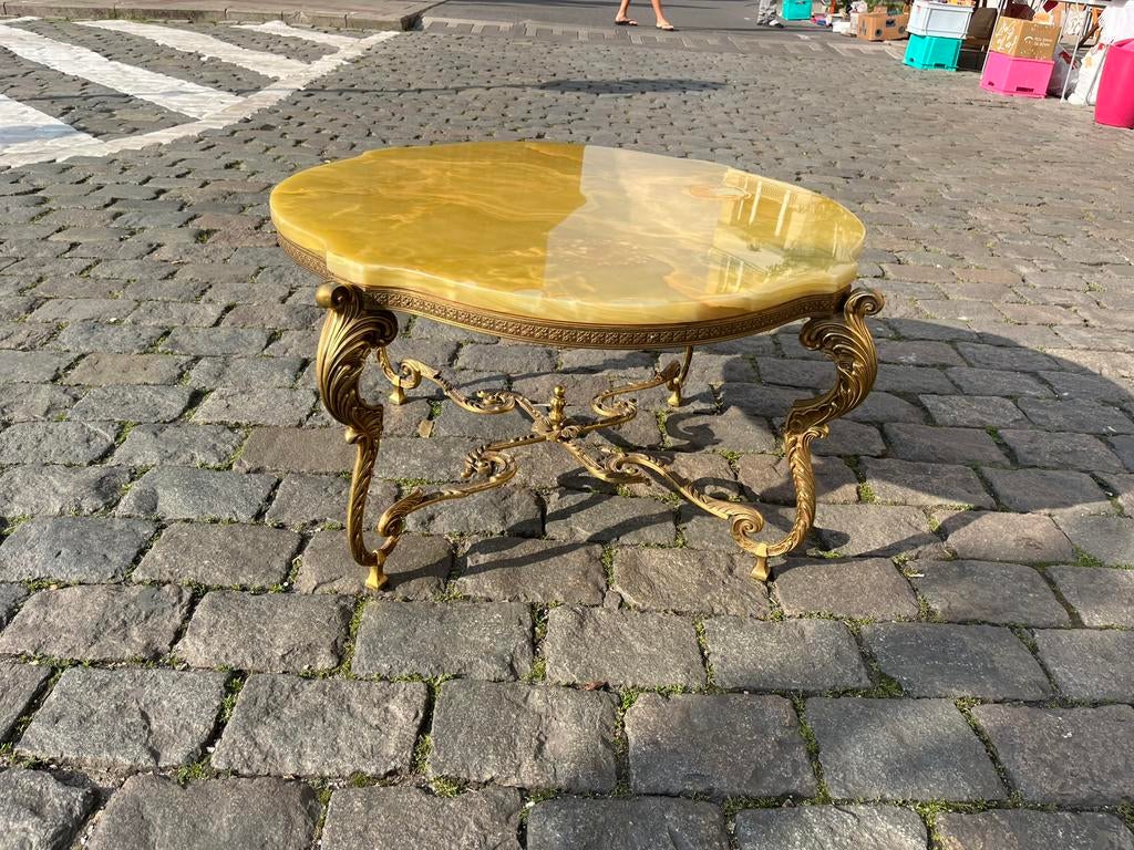 Vintage salontafel marmer, Antiek en Kunst, Ophalen