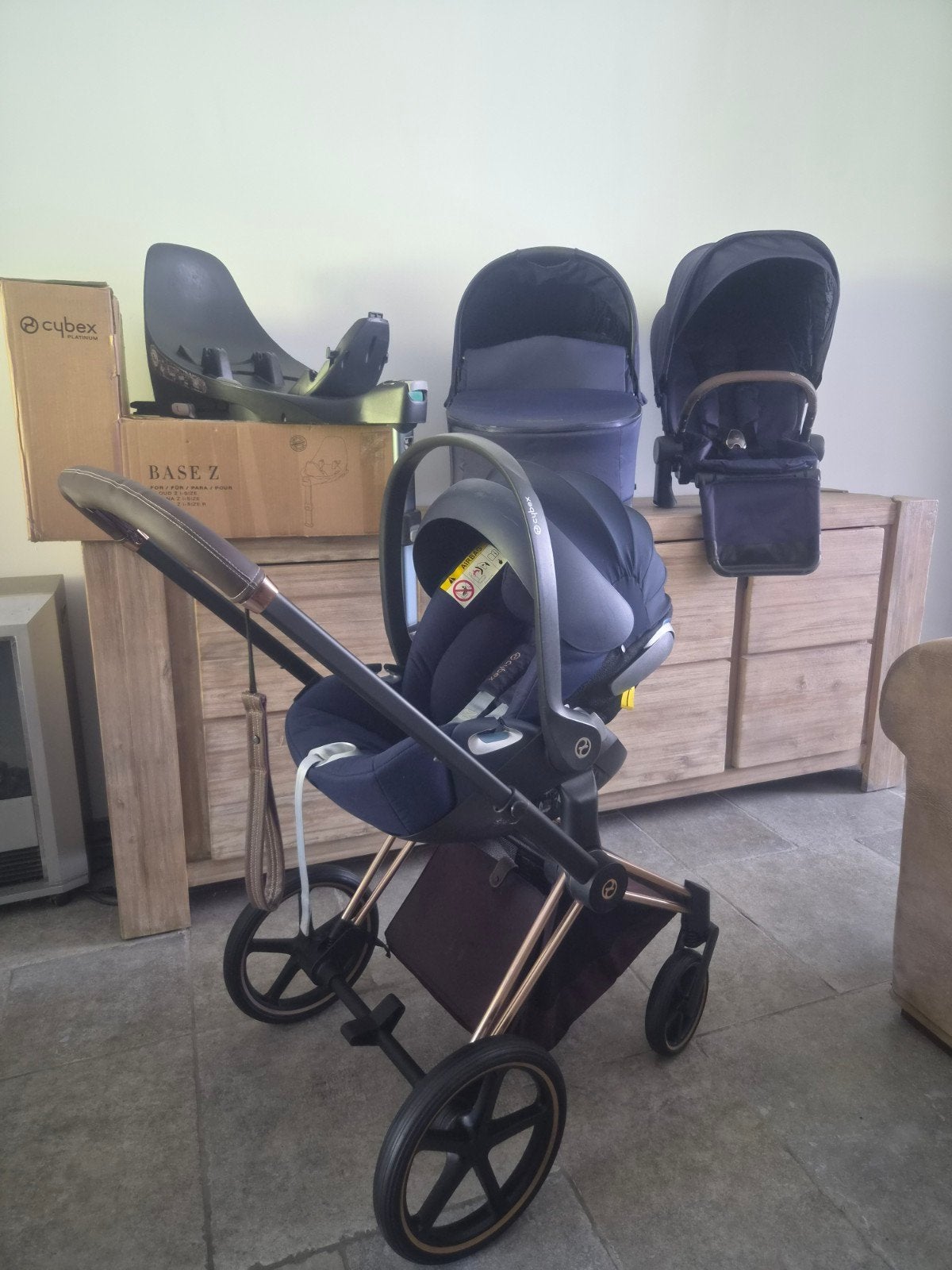Poussette Cybex Priam Blue Night, Enfants & Bébés, Enlèvement, Poussette