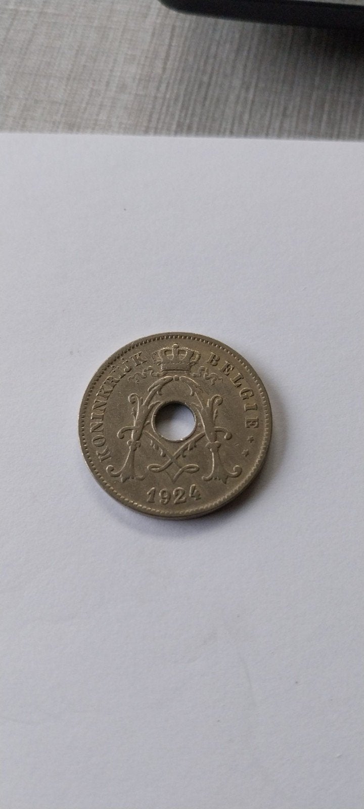 10 cent 1924 vlaams, Postzegels en Munten, Ophalen of Verzenden, Metaal, Losse munt