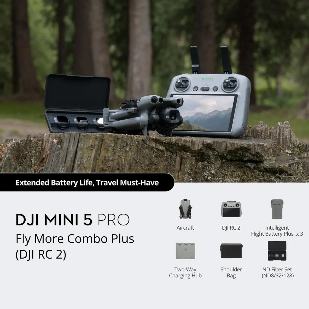 DJI MINI 5 PRO RC2 FLY MORE COMBO PLUS (C1 LABEL), Ophalen of Verzenden, Nieuw, Elektro, Quadcopter of Multicopter