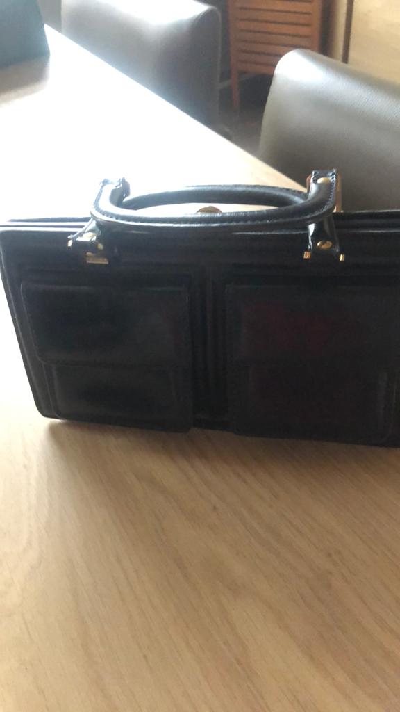 Vintage tasje, Ophalen of Verzenden, Gebruikt, Zwart, Handtas