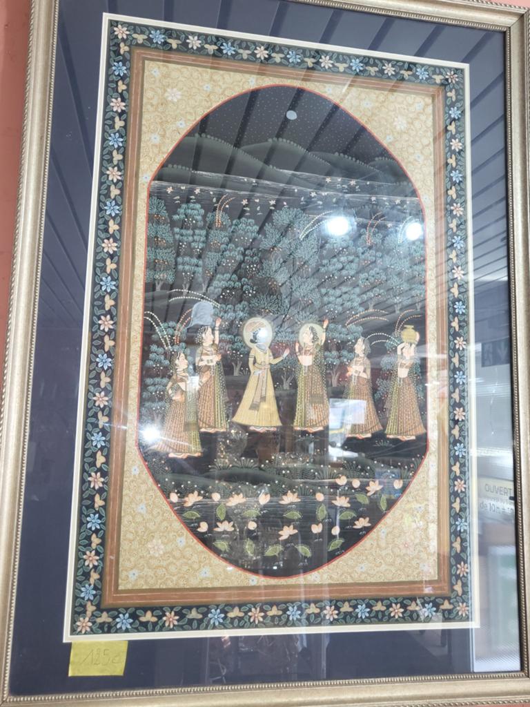 Belle peinture asiatique (réalisée sur soie), Enlèvement