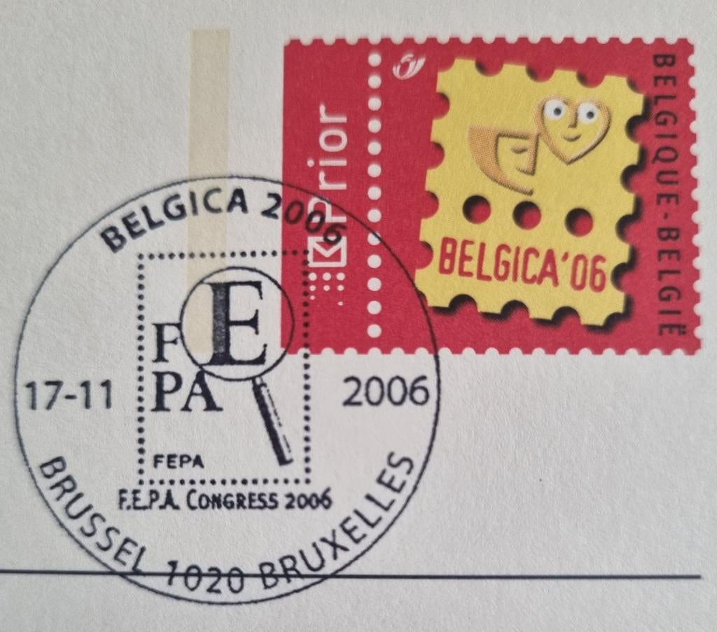 2 x Carte BK159 Belgica 2006, Envoi, 1980 à nos jours, Culture et Média
