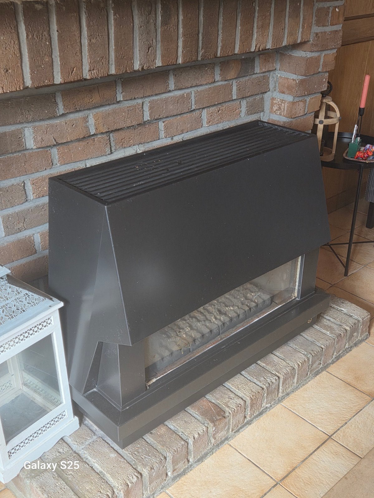 poêle a gaz en bon etat, Enlèvement, Utilisé, Cheminée sur pied, Cheminée au gaz