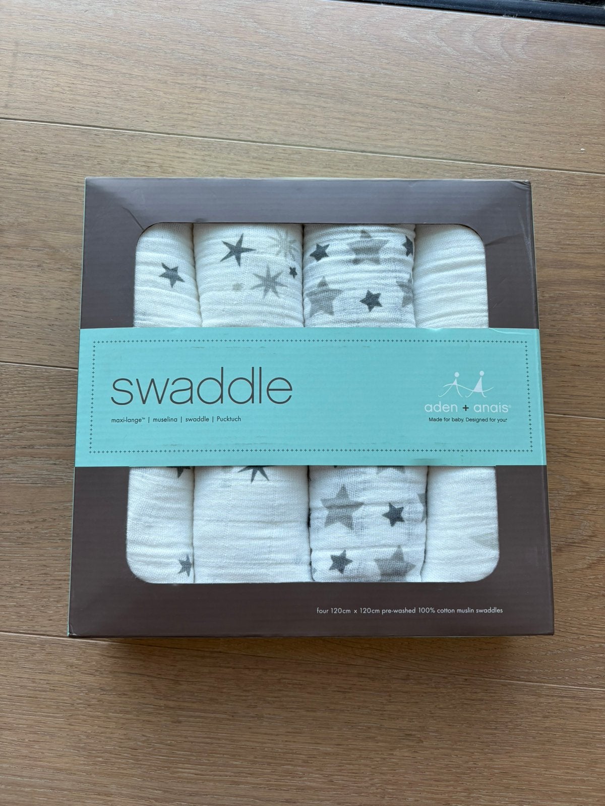4-pack swaddle doeken, Ophalen of Verzenden, Nieuw, Kraamcadeau