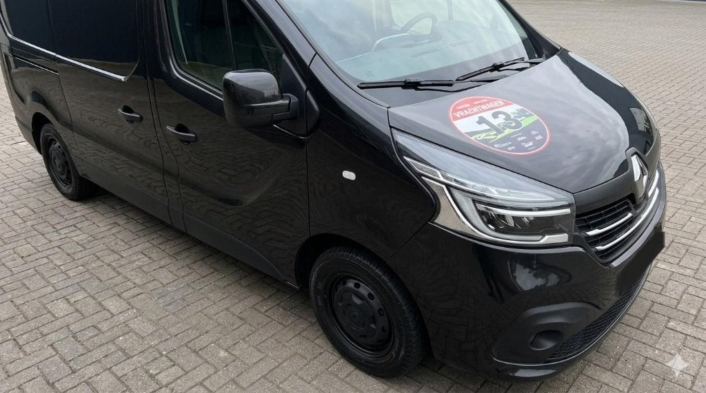 Renault Trafic Dubbel Cabine 170PK 5 zitter, Grand Confort, Auto's, Bestelwagens en Lichte vracht, 4 cilinders, Renault, Zwart