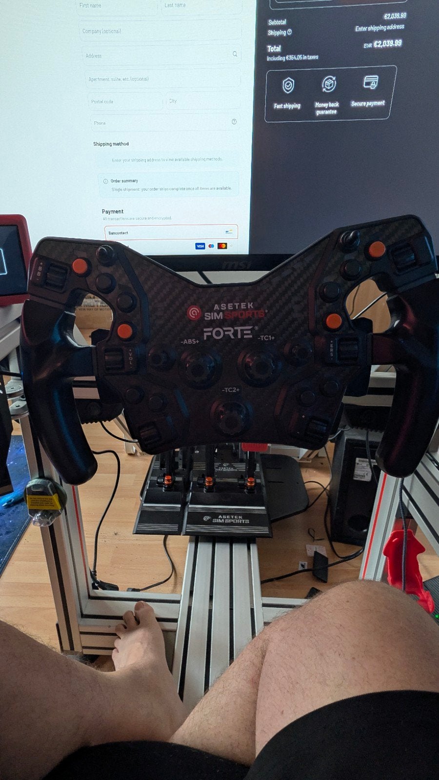 Configuration complète de simulation de course haut de ga, Enlèvement, Comme neuf, Asetek