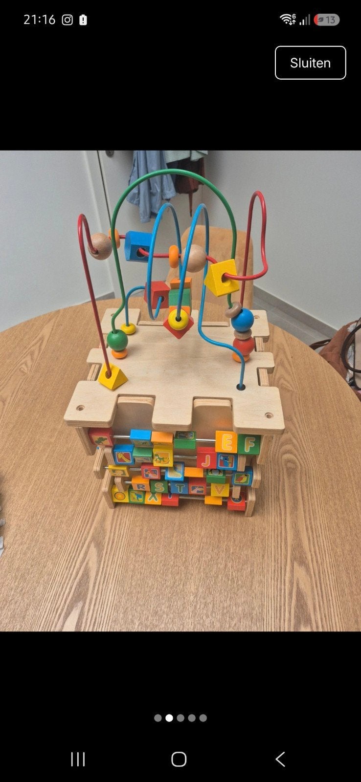 Speelkubus kidkraft, Ophalen