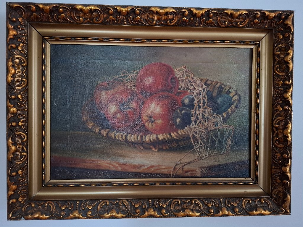 Stilleven, Peinture à l'huile, Cadre spécial, Enlèvement, Réaliste