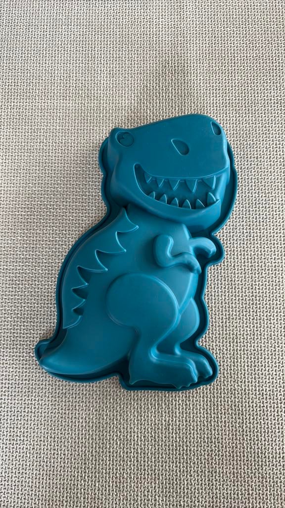 Silicone bakvorm T rex, Ophalen of Verzenden, Zo goed als nieuw, Taarten, Bakvorm