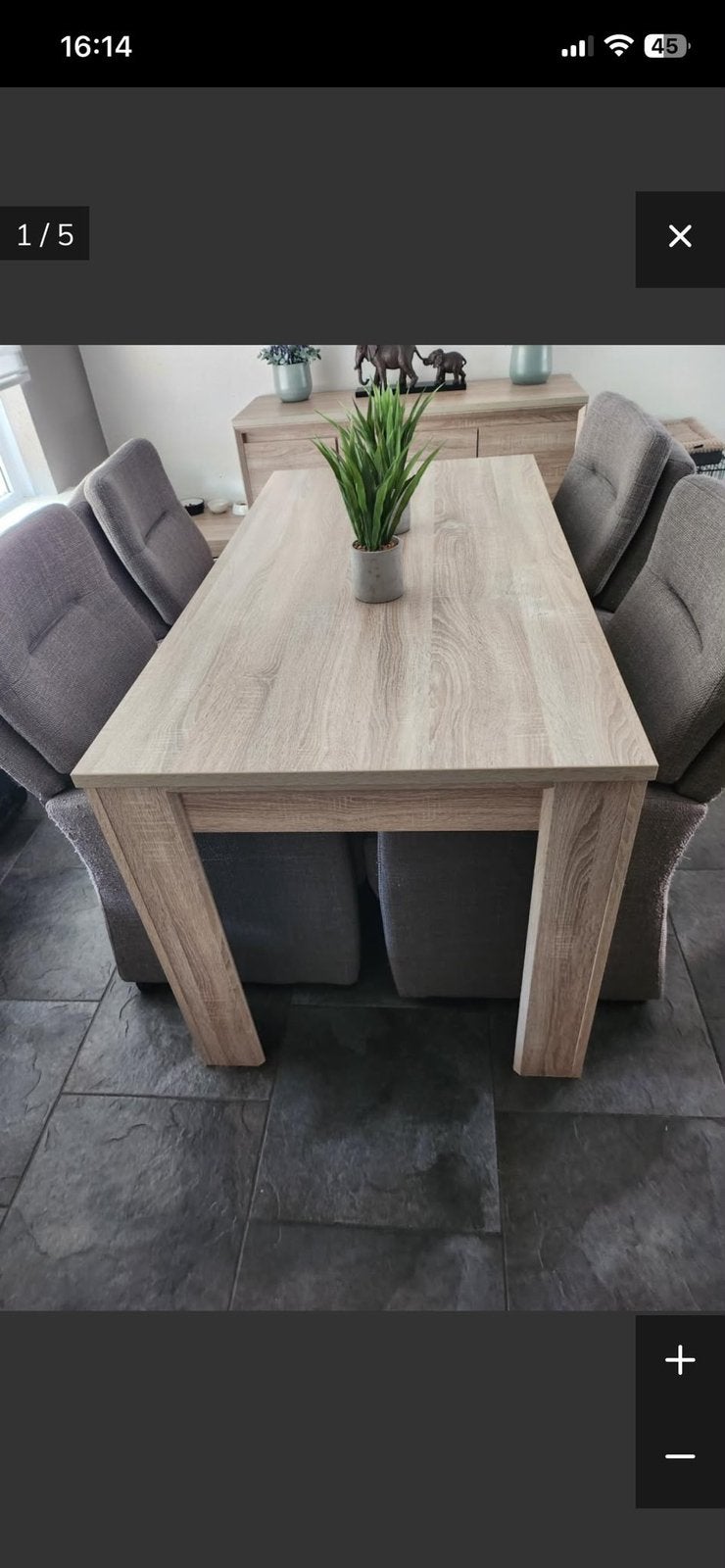 Eetkamer set tafel en stoelen, Huis en Inrichting, Ophalen