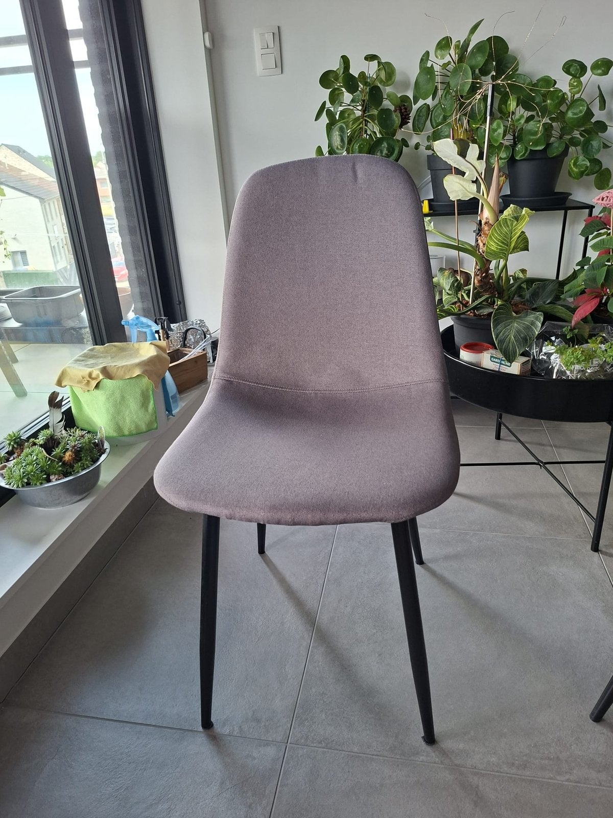 Eetkamerstoelen 4 stuks, Huis en Inrichting, Stoelen, Ophalen, Zo goed als nieuw, Vier, Stof