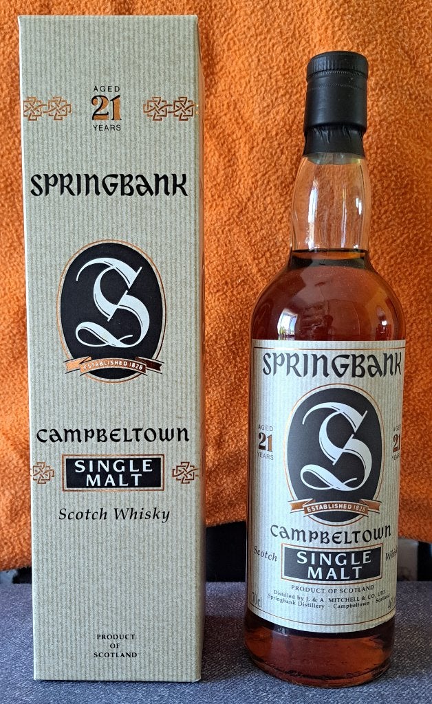 Whisky Springbank 21 years old Fourcroy, Verzamelen, Overige gebieden, Overige typen, Nieuw, Ophalen of Verzenden