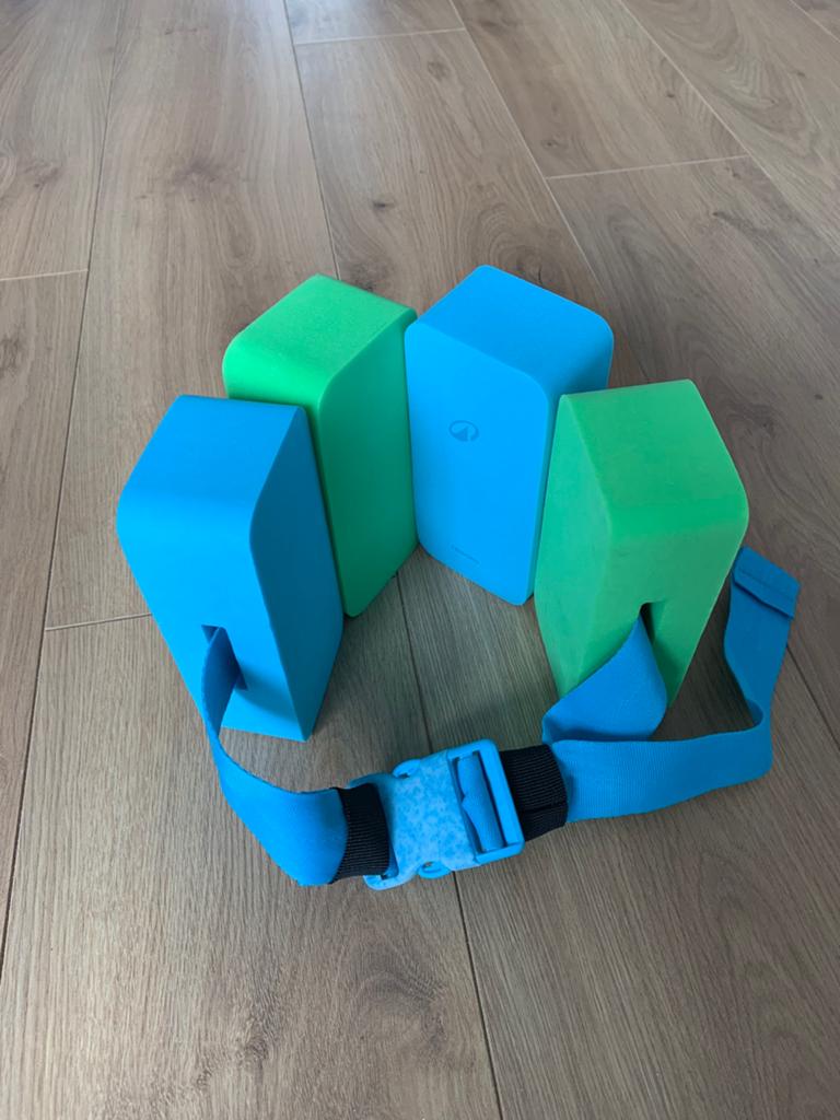 Zwemgordel 15 tot 60 kg schuimblokken blauw groen, Ophalen, Nieuw, Jongen of Meisje, Zwem-accessoire