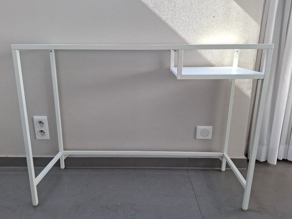 bureautafeltje, Huis en Inrichting, Tafels | Sidetables, Ophalen, 100 tot 150 cm, Zo goed als nieuw, Glas