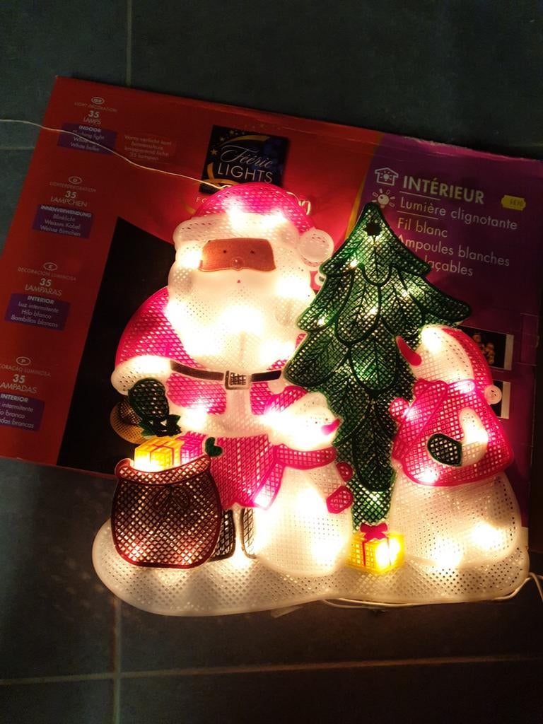 Père Noël lumineux, Divers, Noël, Enlèvement ou Envoi