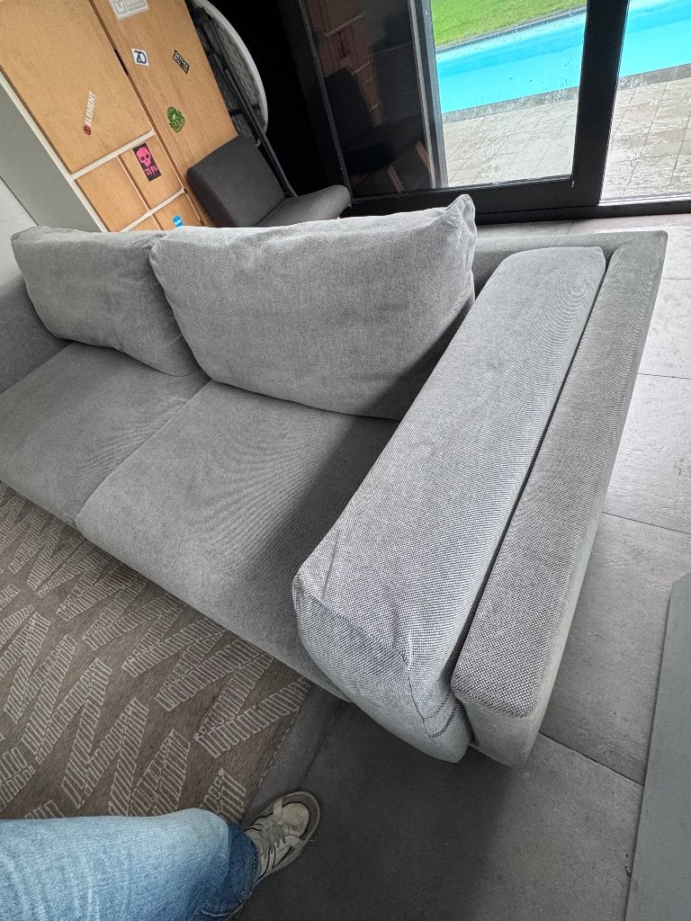 IKEA NOCKEBY 3-zitsbank – lichtgrijs – mooie staat – €85, Ophalen, Zo goed als nieuw
