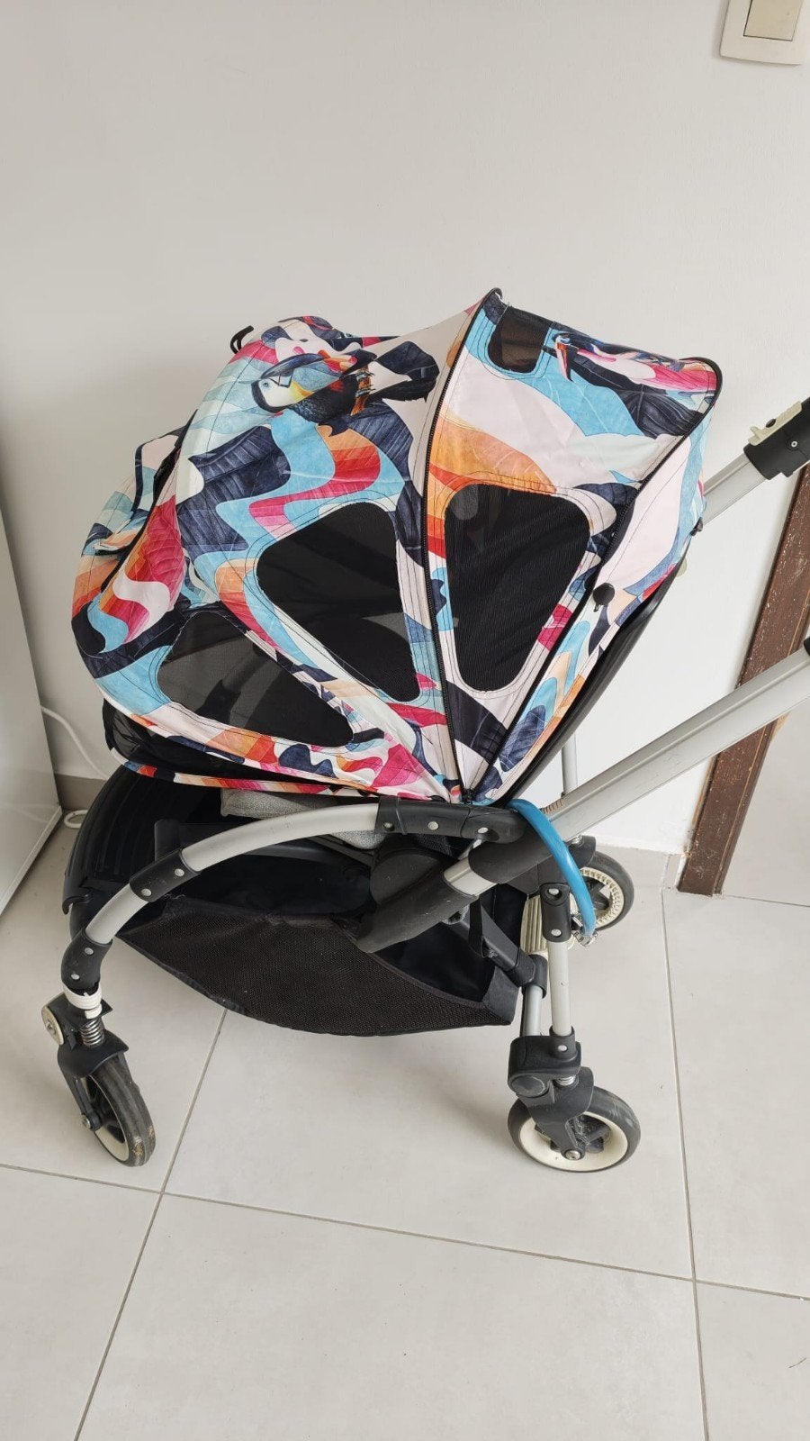 ​Poussette Bugaboo Bee + Chancelière + 2 Capotes (Jaune & Mo, Enlèvement
