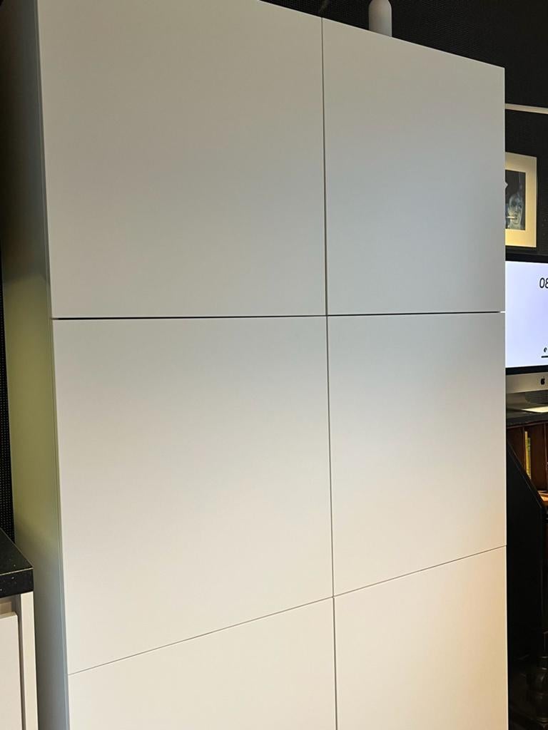 Kast Ikea_BESTÅ met deuren, wit/Lappviken wit, 120x42x193 cm, Ophalen, Gebruikt, 100 tot 150 cm, 150 tot 200 cm