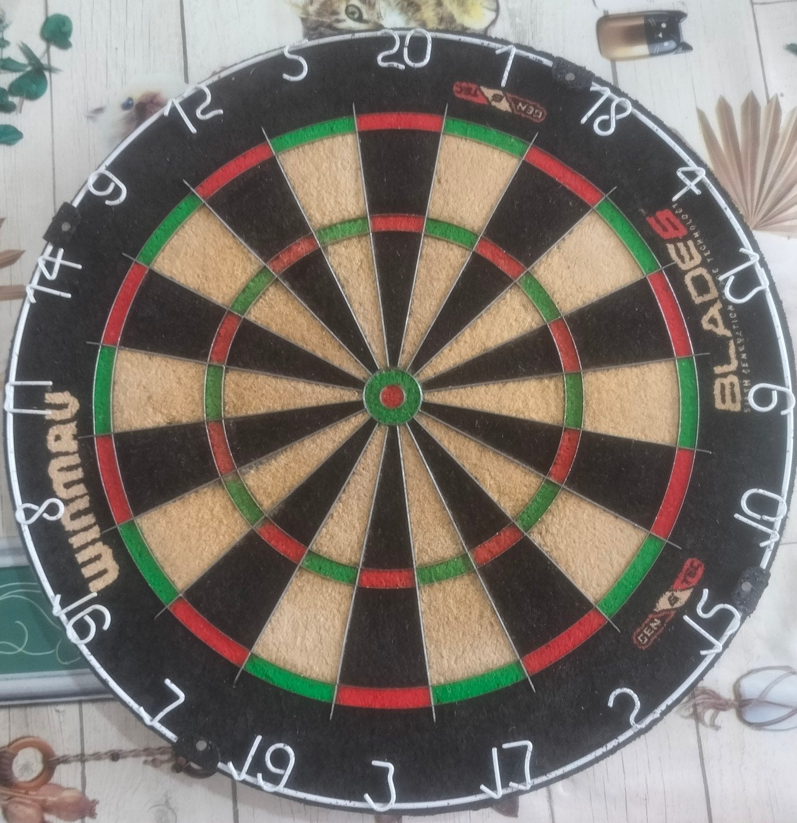 Winmau BLADE 6 dartblok, Ophalen of Verzenden, Gebruikt, Dartbord