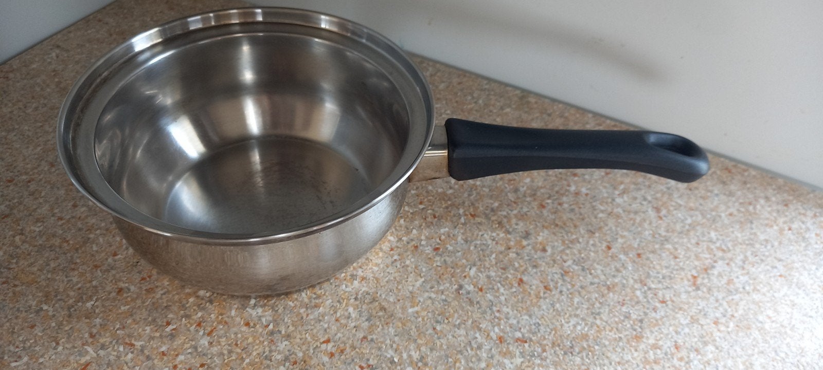 Inox steelpan 17cm, Maison & Meubles, Inox, Enlèvement ou Envoi, Empilable, Utilisé