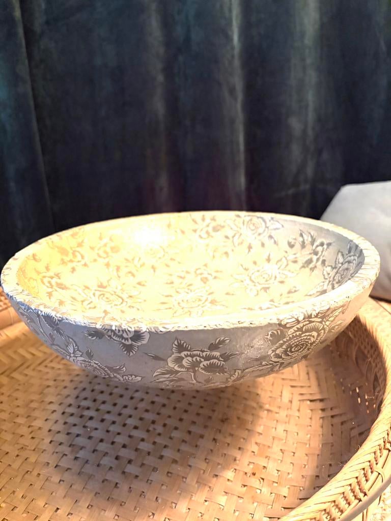 Mooie schaal in terracotta diameter 32cm, Ophalen, Zo goed als nieuw, Schaal