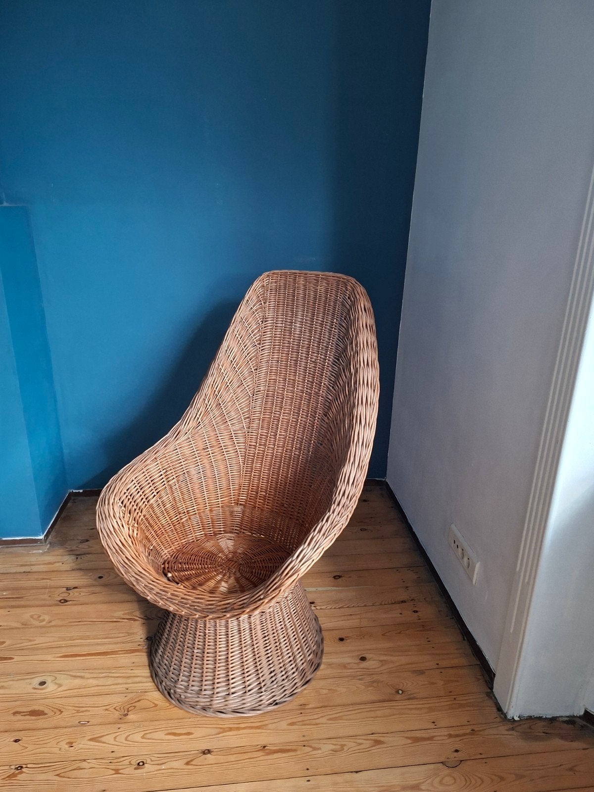 vintage Rotan kuipstoel / zetel, Huis en Inrichting, Ophalen